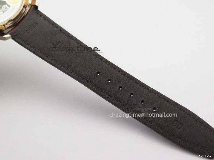 MIROTIME 0204 Unisex Portuguese Real PR RG IW500702 ZF 1:1 Best Edition On Brown Leather Strap A52010 V 7303